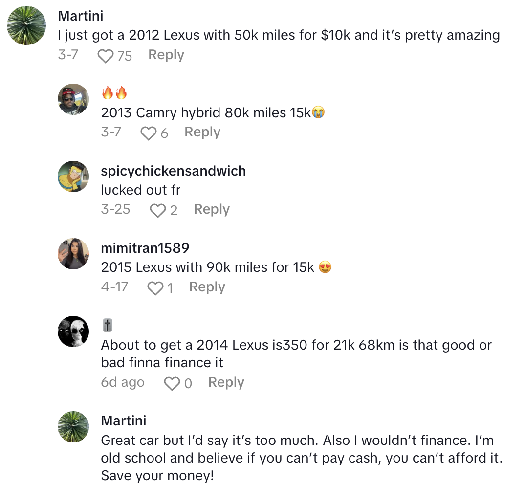 Screenshot 2025 04 28 at 9.35.12 AM A Car Expert Explained Why People Should Buy A Used Lexus Instead Of A Used Toyota